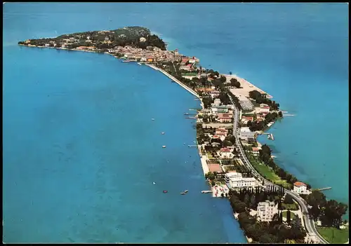 Cartoline Sirmione Luftbild Sirmione Aerial view Vue aérienne 1975