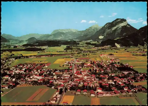 Ansichtskarte Wörgl Panorama-Gesamtansicht vom Flugzeug aus 1970