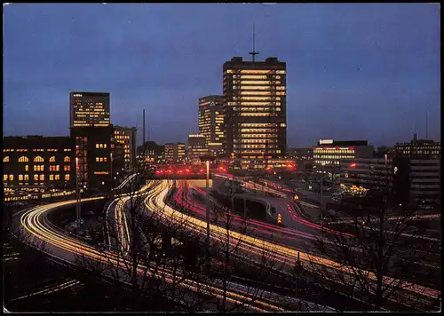 Ansichtskarte Essen (Ruhr) Stadtteilansicht Stadt-Autobahn 1980