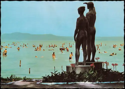 Postcard Plattensee Gruss vom Plattensee Üdvözlet a Balatonról! 1975