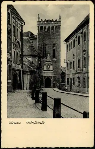 Ansichtskarte Bautzen Budyšin Schloßstraße 1937