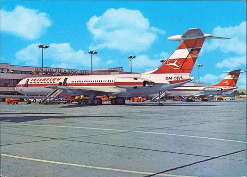 Schönefeld-Berlin INTERFLUG Flughafen IL 62 Passagierabfertigung 1977