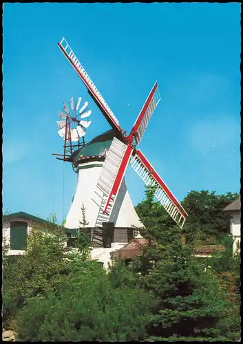 Ansichtskarte Büsum Mühle Westerdeichstrich bei Büsum 1980