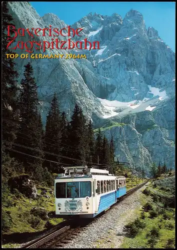 Ansichtskarte Garmisch-Partenkirchen Bayerische Zagspitzbahn 2000