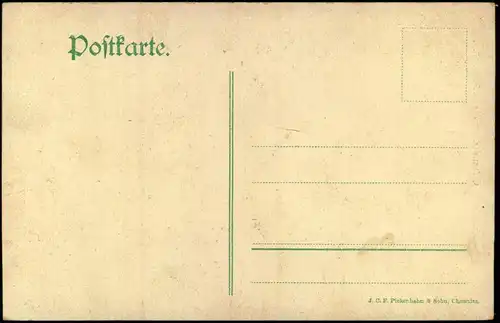 Ansichtskarte Chemnitz Partie am Schlossteich. Birken 1909