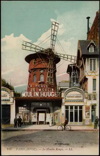 CPA Paris Moulin Rouge 1918