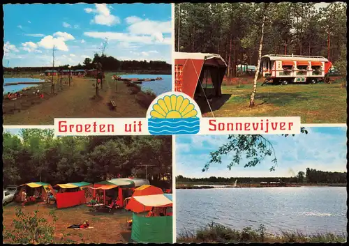 Rekem Rekem Camping Sonnevijver (Mehrbildkarte) N.V. KAPELHOF 1980