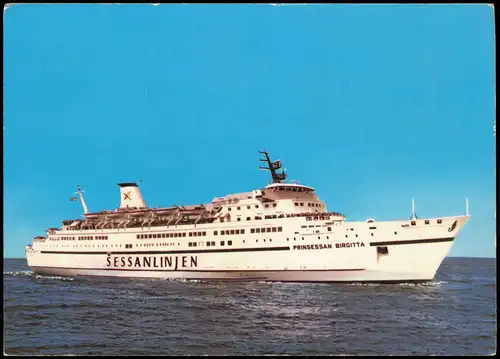 Fähre Fährschiff M/S. "Prinzessan Birgitta" Linie Travemünde Göteborg 1970