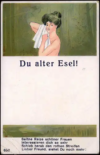Ansichtskarte  Frau Erotik Seltne Reize schöner Frauen 1928
