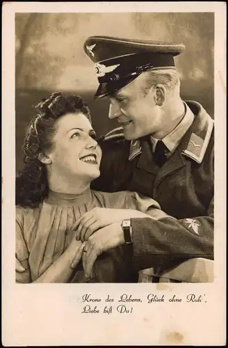 Soldat und Frau Krone des Lebens, Glück ohne Ruh', Liebe Liebespaare - Love 1938
