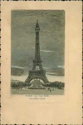 CPA Paris Tour Eiffel The Eiffel Tower 1920