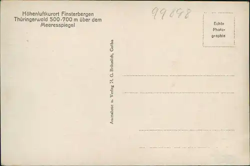 Finsterbergen-Friedrichroda Schwimmbad Höhenluftkurort Thüringen 1930