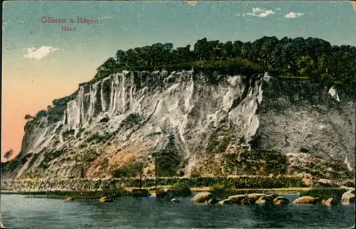 Ansichtskarte Göhren (Rügen) Panorama-Ansicht, Felsen, Höwt 1925