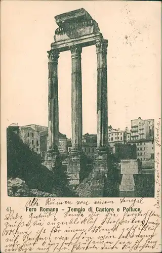 Cartoline Rom Roma Foro Romano Forum Romanum 1901    COLDITZ (Ankunftsstempel)