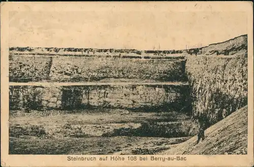 CPA Berry-au-Bac Steinbruch 1915