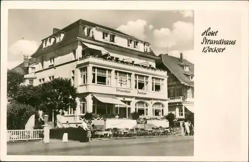 Ansichtskarte Travemünde-Lübeck Hotel Strandhaus Becker 1970