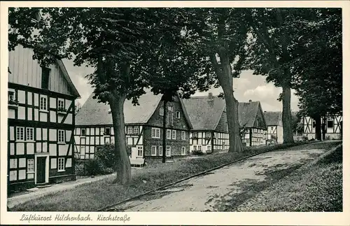 Ansichtskarte Hilchenbach Fachwerk-Häuser Kirchstraße 1940