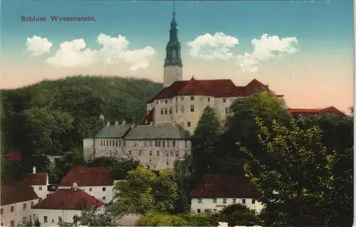 Ansichtskarte Weesenstein (Müglitz) Schloss Weesenstein 1913