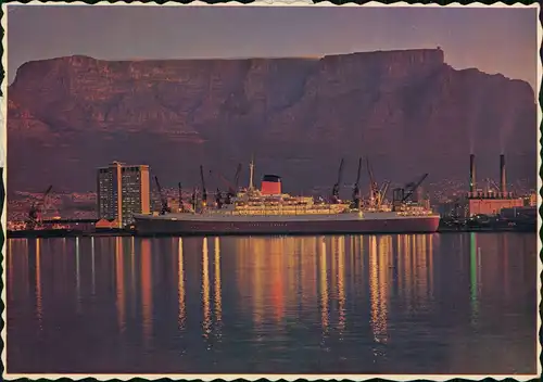Postcard Kapstadt Kaapstad Umland-Ansicht, Schiff im Hafen 1966