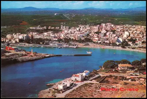 Postales Porto Cristo (Mallorca) Luftbild 1977