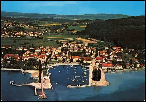 Unteruhldingen-Uhldingen-Mühlhofen Luftbild   Bodensee v. Flugzeug aus 1980