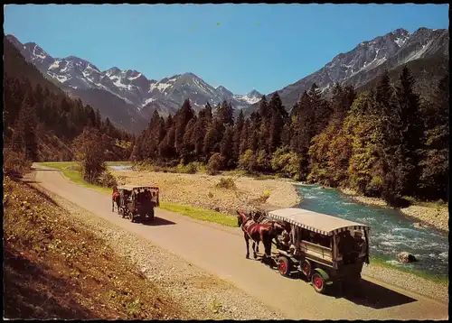 Birgsau-Oberstdorf (Allgäu) Umlandansicht Stellwagen im Birgsautal 1974