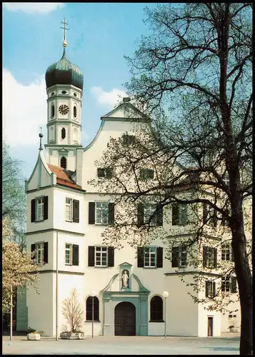 Ansichtskarte Bad Schussenried Pfarrkirche Sankt Magnus (Außenansicht) 1990