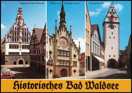 Bad Waldsee Mehrbild-AK der Mittelalterlichen Stadt an der Barockstraße 2000