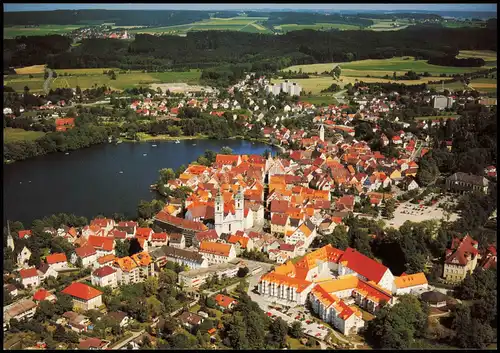 Ansichtskarte Bad Waldsee Luftaufnahme Luftbild Totale vom Flugzeug aus 2000