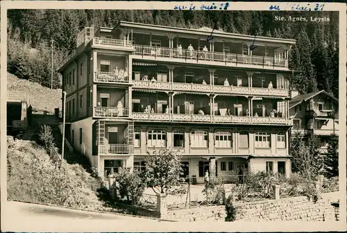 Ansichtskarte Leysin Hotel Ste. Agnès 1932