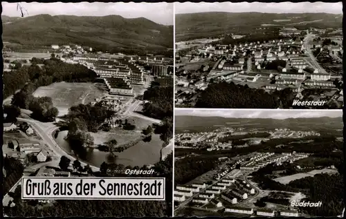 Ansichtskarte Sennestadt Luftbilder Südstadt Oststadt Weststadt 1969