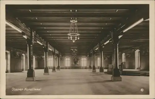 Ansichtskarte Konstanz Konziliumgebäude Oberer Konzilsaal 1920