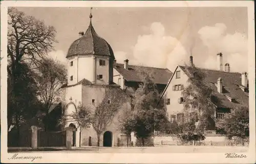 Ansichtskarte Memmingen Partie am Westertor 1920
