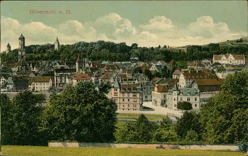 Ansichtskarte Biberach an der Riß Panorama-Ansicht 1910