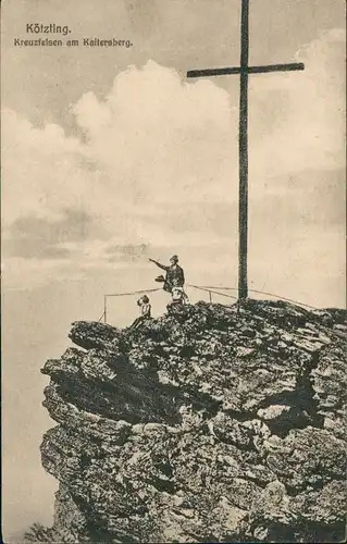 Ansichtskarte Bad Kötzting Umland-Ansicht Kreuzfelsen am Kaitersberg 1910