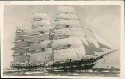 Ansichtskarte  Schiffe/Schifffahrt - Segelschiffe/Segelboote 3 Master 1906