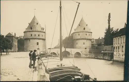 Foto Kortrijk Courtrai Broeltürme (Broeltorens) 1916 Privatfoto