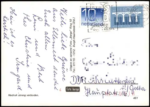 Postkaart .Niederlande Groeten uit Renesse (Mehrbildkarte) 1984