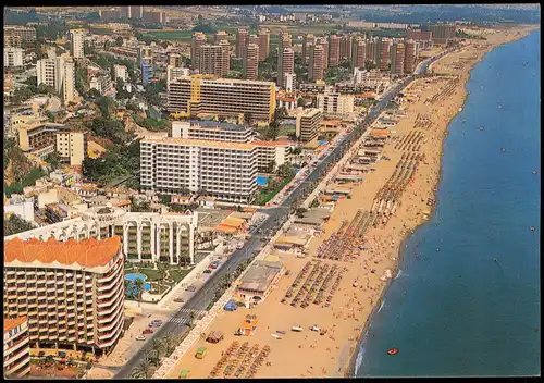 Postales Torremolinos Panorama-Ansicht Playa del Bajondillo 1975