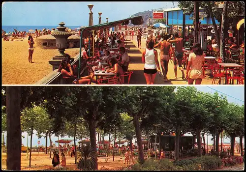 Postales Calella CALELLA DE MAR Detalles del paseo maritimo 1975