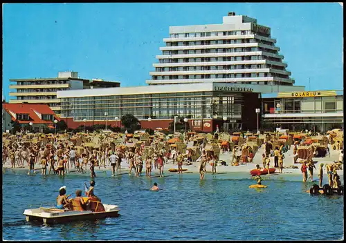 Ansichtskarte Grömitz (Holstein) Strand am Meerwasser-Brandungsbad 1985