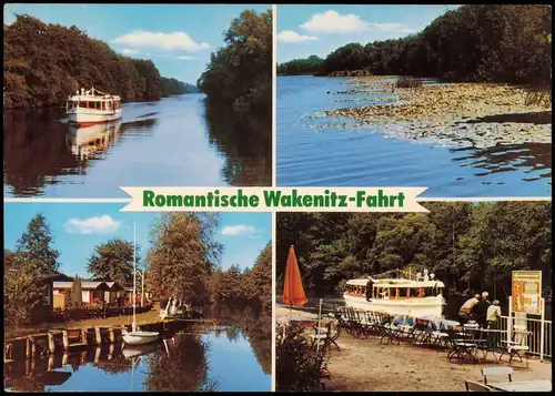 Lübeck Romantische Wakenitz-Fahrt PERSONENSCHIFFAHRT REINHOLD MAIWORM 1989