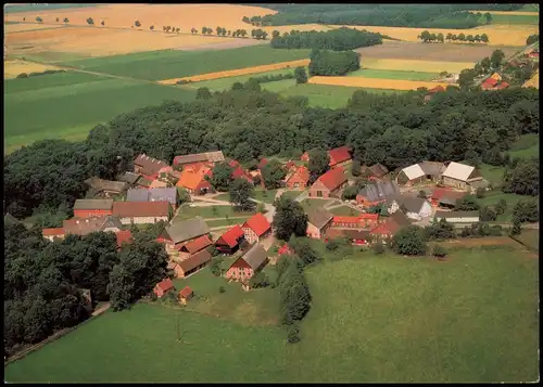 Lübeln Luftaufnahme Rundlingsdorf Lübeln Landkreis Lüchow-Dannenberg 1975