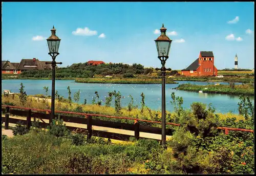Ansichtskarte Wenningstedt-Braderup (Sylt) Dorfteich Partie 1980