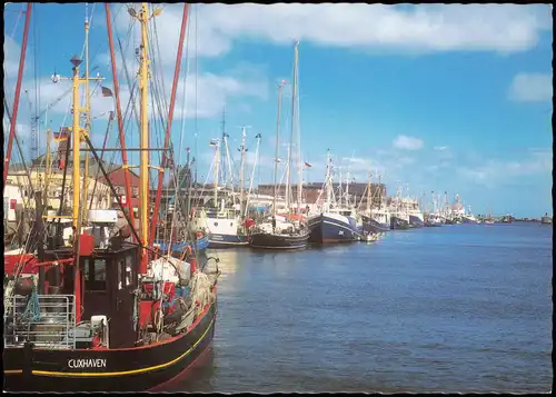 Ansichtskarte Cuxhaven Am Alten Fischereihafen 1991