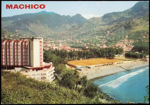 Postcard Funchal MADEIRA Vista Geral de Machico 1980