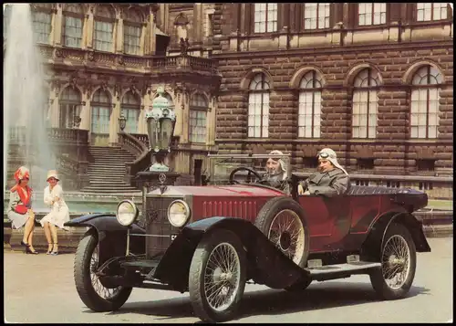 Dresden DDR AK Verkehrsmuseum Dresden altes Auto Oldtimer Simson-Supra 1985