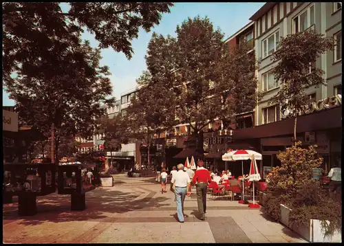 Ansichtskarte Bochum Huestraße (Fußgängerzone, Straßen-Lokal) 1980