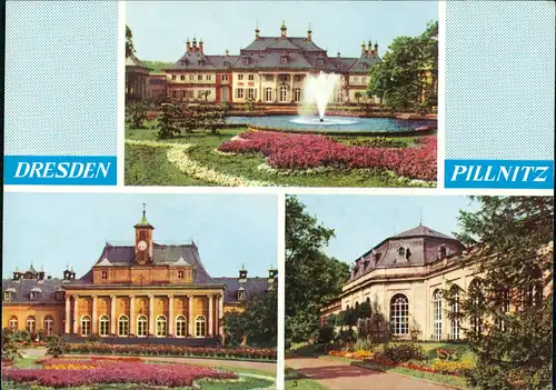 Pillnitz Schloss Pillnitz - Wasserpalais, Neues Palais, Orangerie 1969