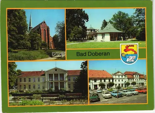 Bad Doberan Münster, Am Kamp, Moorbad-Sanatorium,  Trabant und Wartburg's 1986